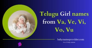 Best 2025 ᐅ Va, Ve, Vi, Vo, Vu letter names for girl in Telugu - A to Z